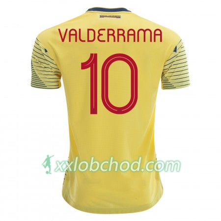 Fotbalové dresy Kolumbie Carlos Valderrama 10 Domácí Dres Copa América 2019 Krátký Rukáv